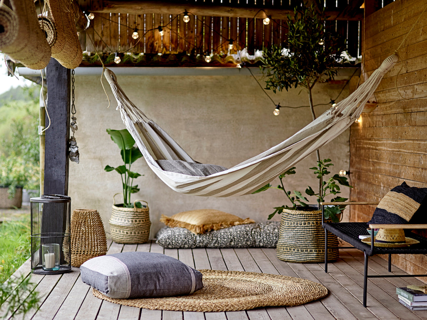 Laterne | Bambus & Glas | Effie