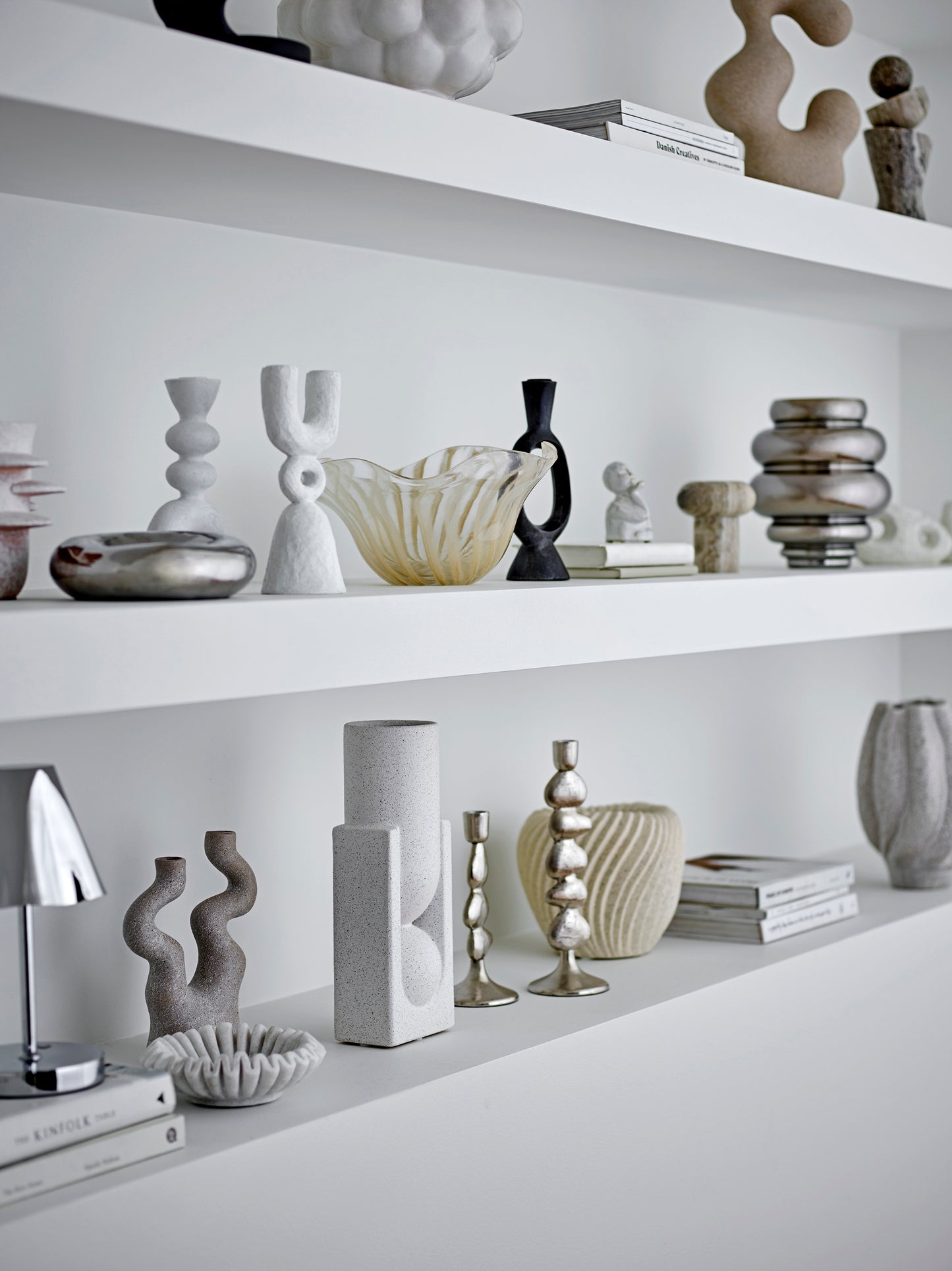 Steingutvase Weiß | Salome