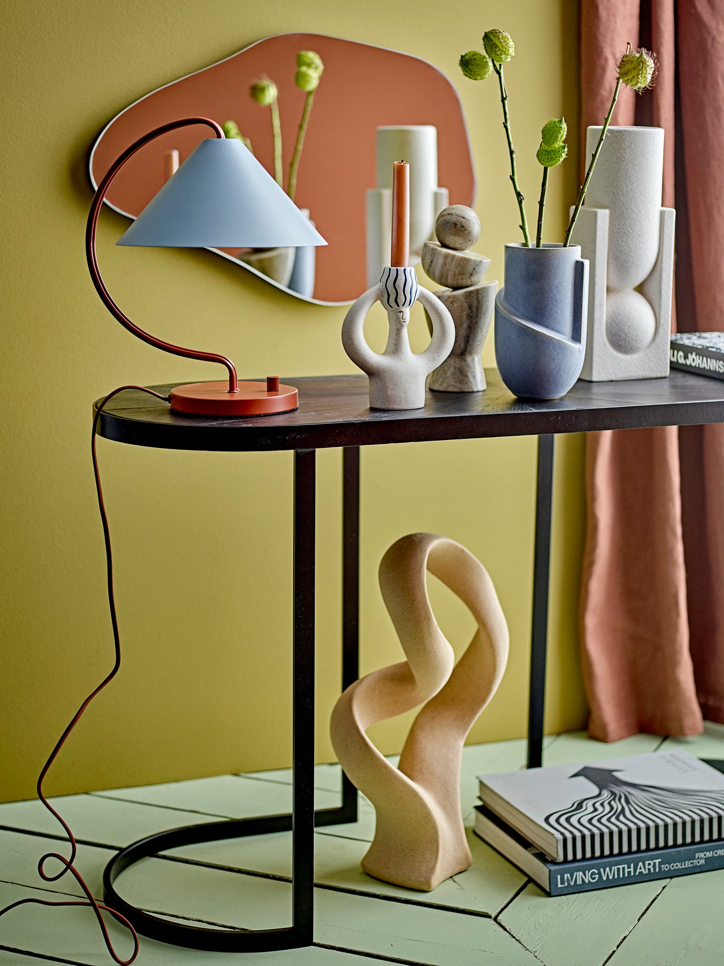 Steingutvase Weiß | Salome