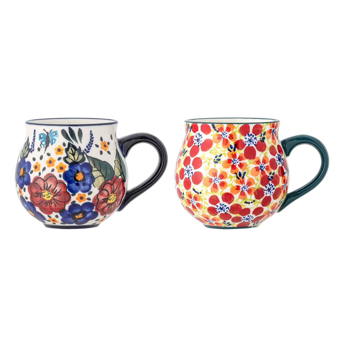 2-teiliges Steingut-Tassen-Set | Florist
