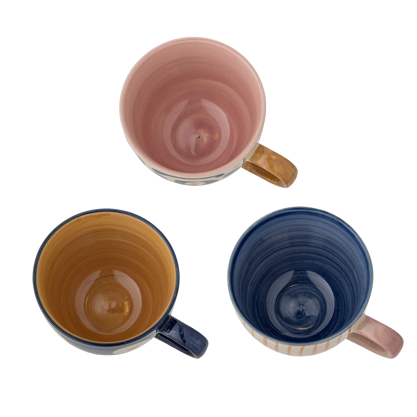 3-teiliges Steingut-Tassen-Set | Eviaya