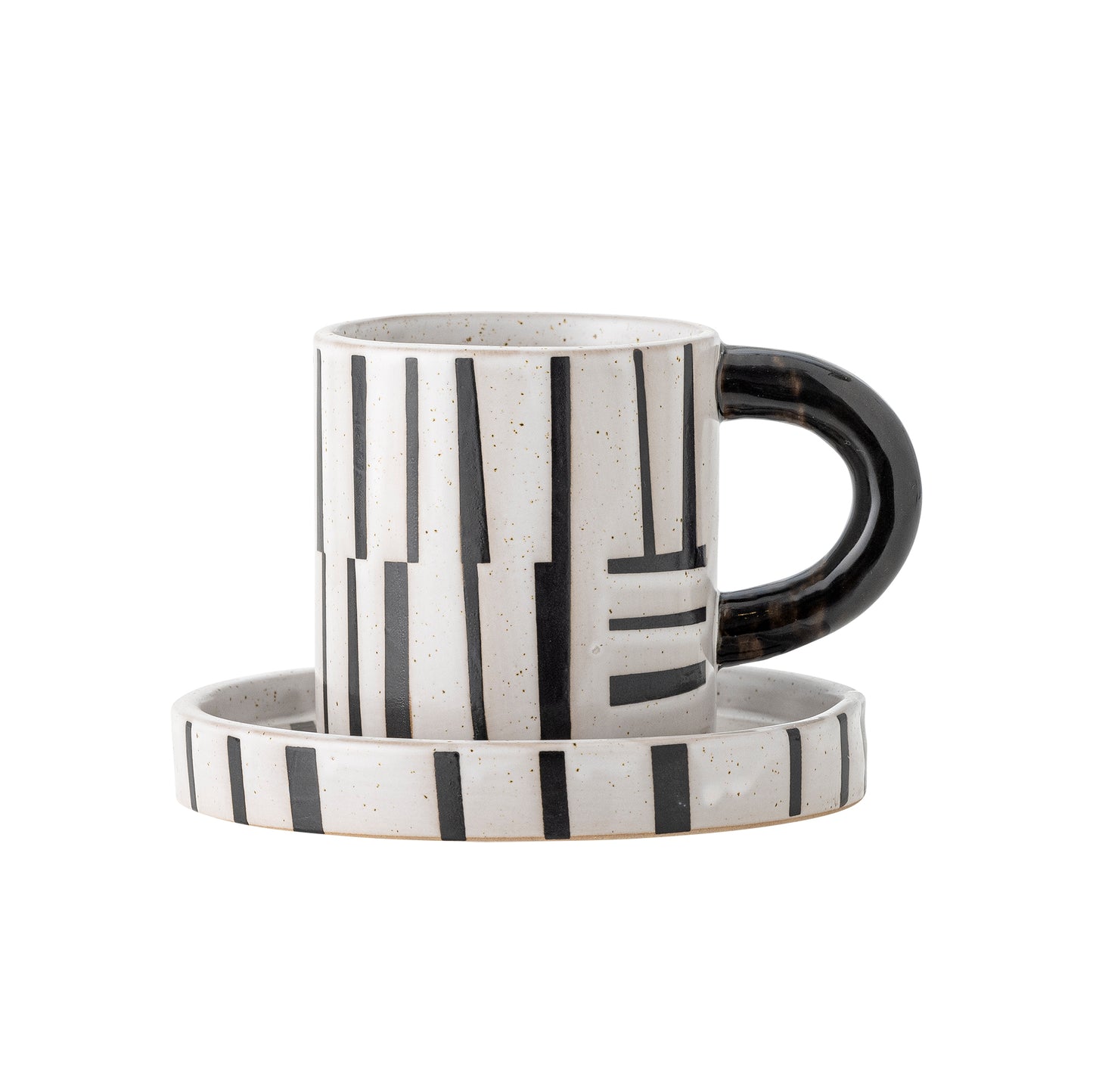 Steinguttasse mit Untertasse | Frankie