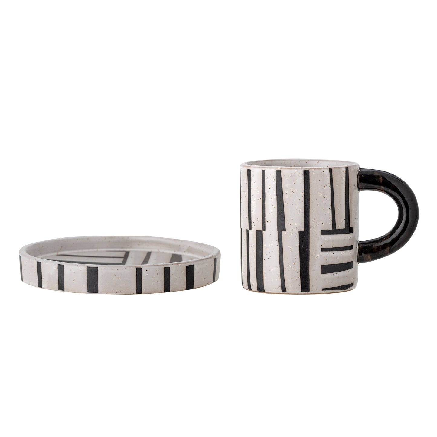Steinguttasse mit Untertasse | Frankie