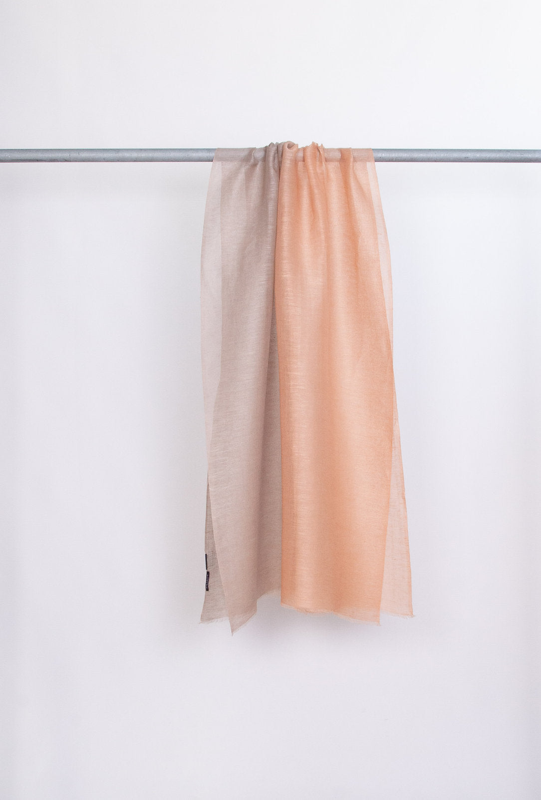 Bicolor Leinenschal | Leinen & Baumwolle