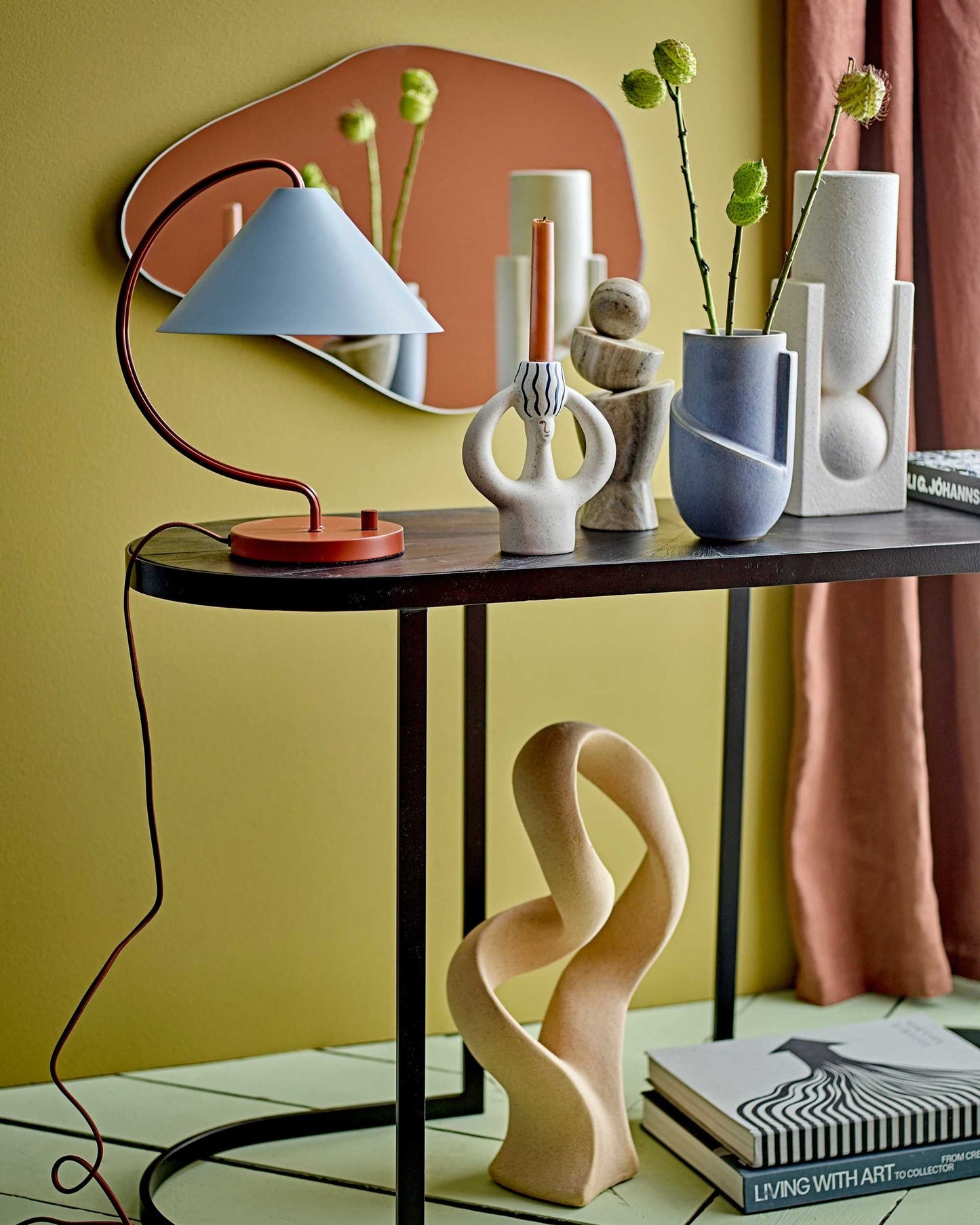 Steingutvase Weiß | Salome