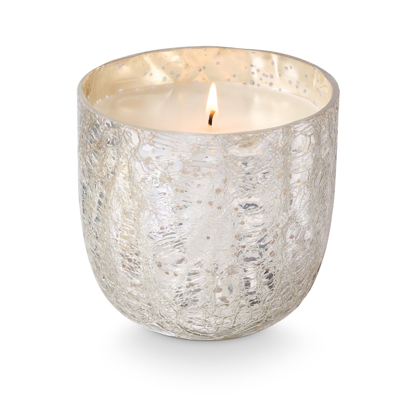Duftkerze in Crackle Glas [groß] | Balsam & Cedar