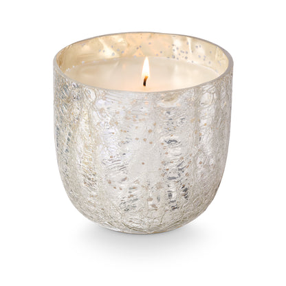 Duftkerze in Crackle Glas [groß] | Balsam & Cedar
