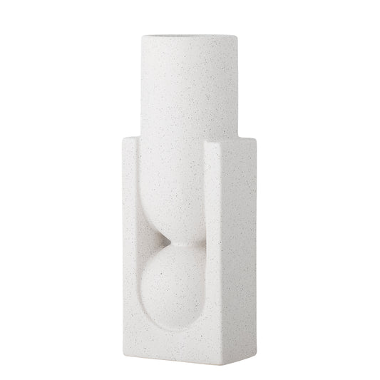 Steingutvase Weiß | Salome