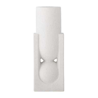 Steingutvase Weiß | Salome