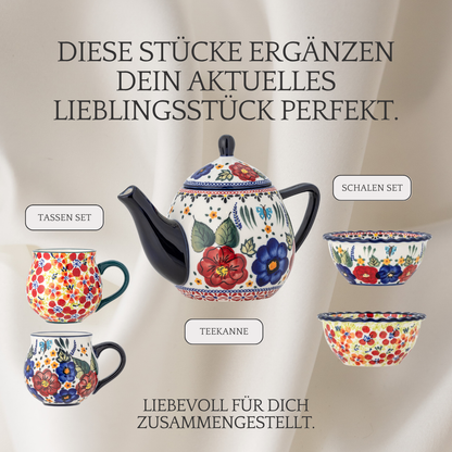 2-teiliges Steingut-Tassen-Set | Florist
