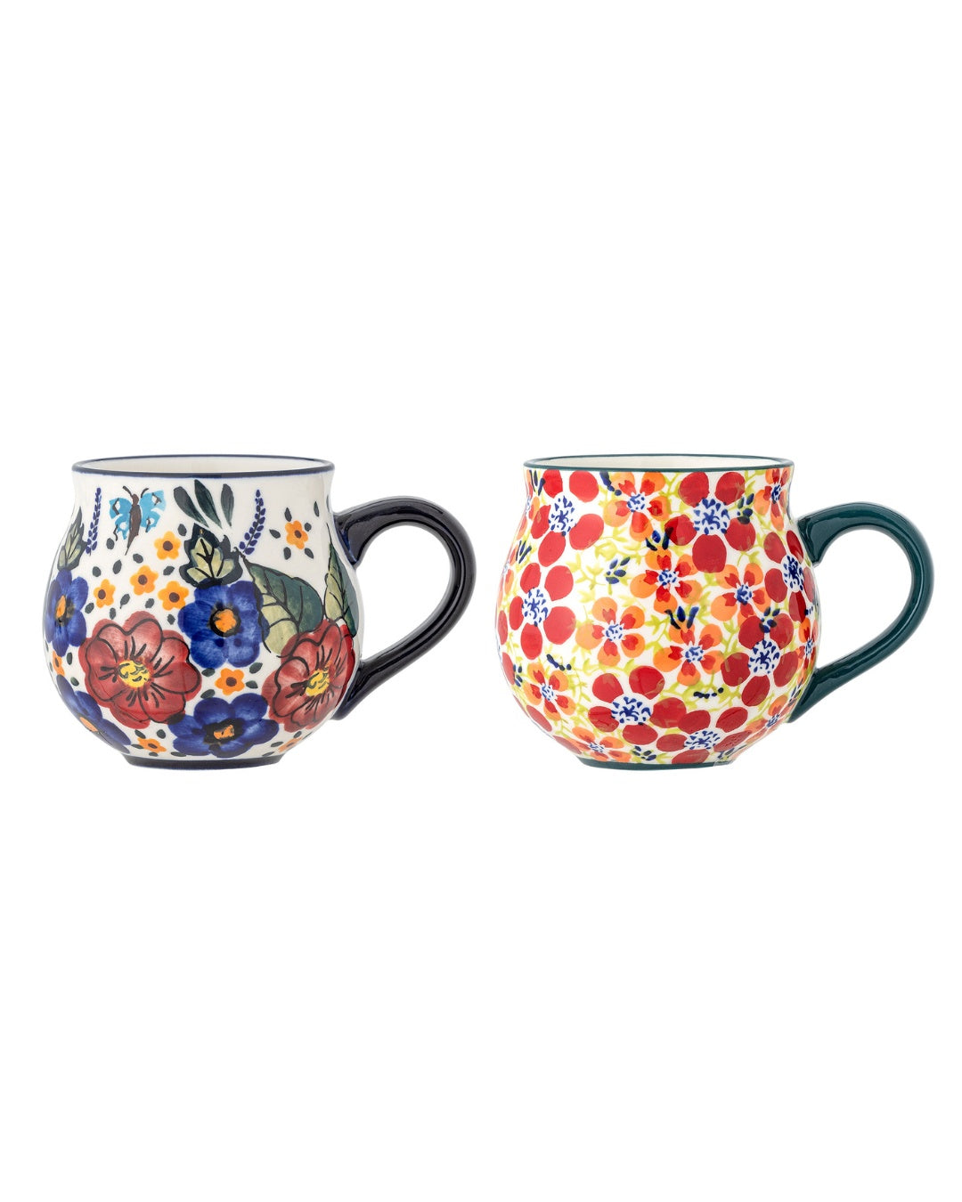 2-teiliges Steingut-Tassen-Set | Florist