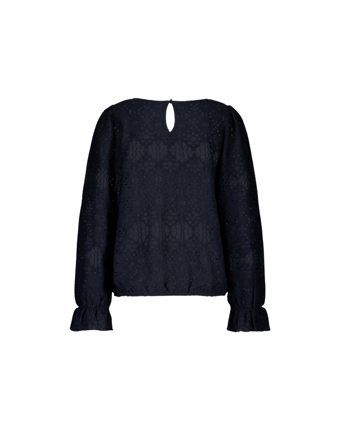 Bluse | Ajour Navy | Red Button