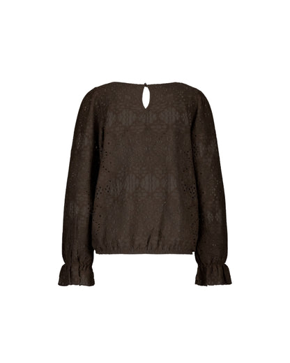 Bluse | Ajour Braun | Red Button