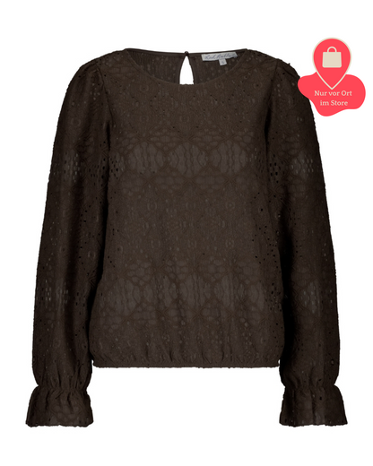 Bluse | Ajour Braun | Red Button
