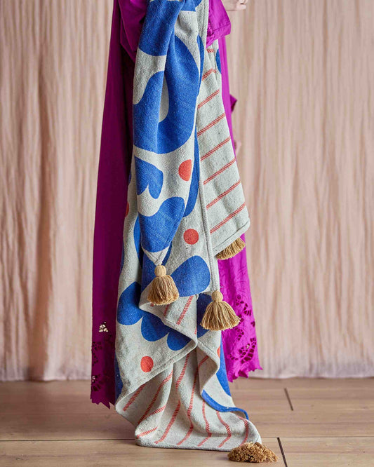 Decke aus recycelter Baumwolle | Eviaya