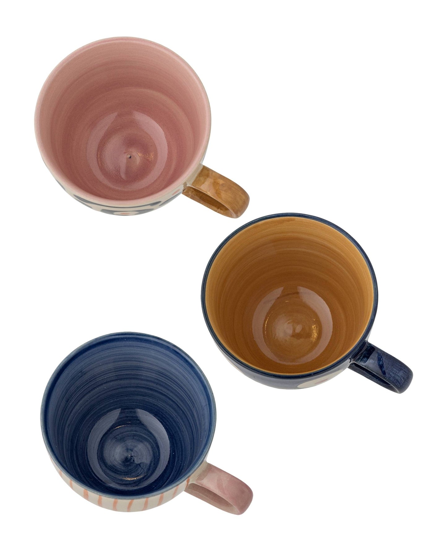 3-teiliges Steingut-Tassen-Set | Eviaya