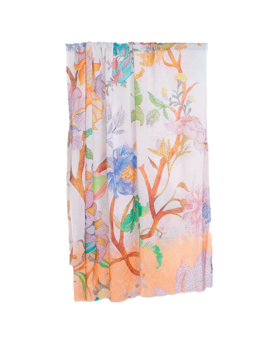 Schal mit romantischem Digitaldruck | Baumwolle & Modal