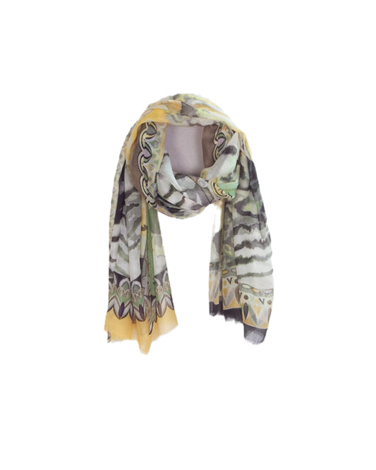 Schal mit Digitaldruck | Seide & Modal