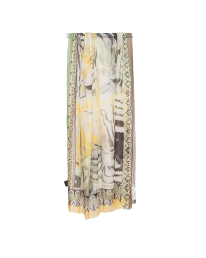 Schal mit Digitaldruck | Seide & Modal