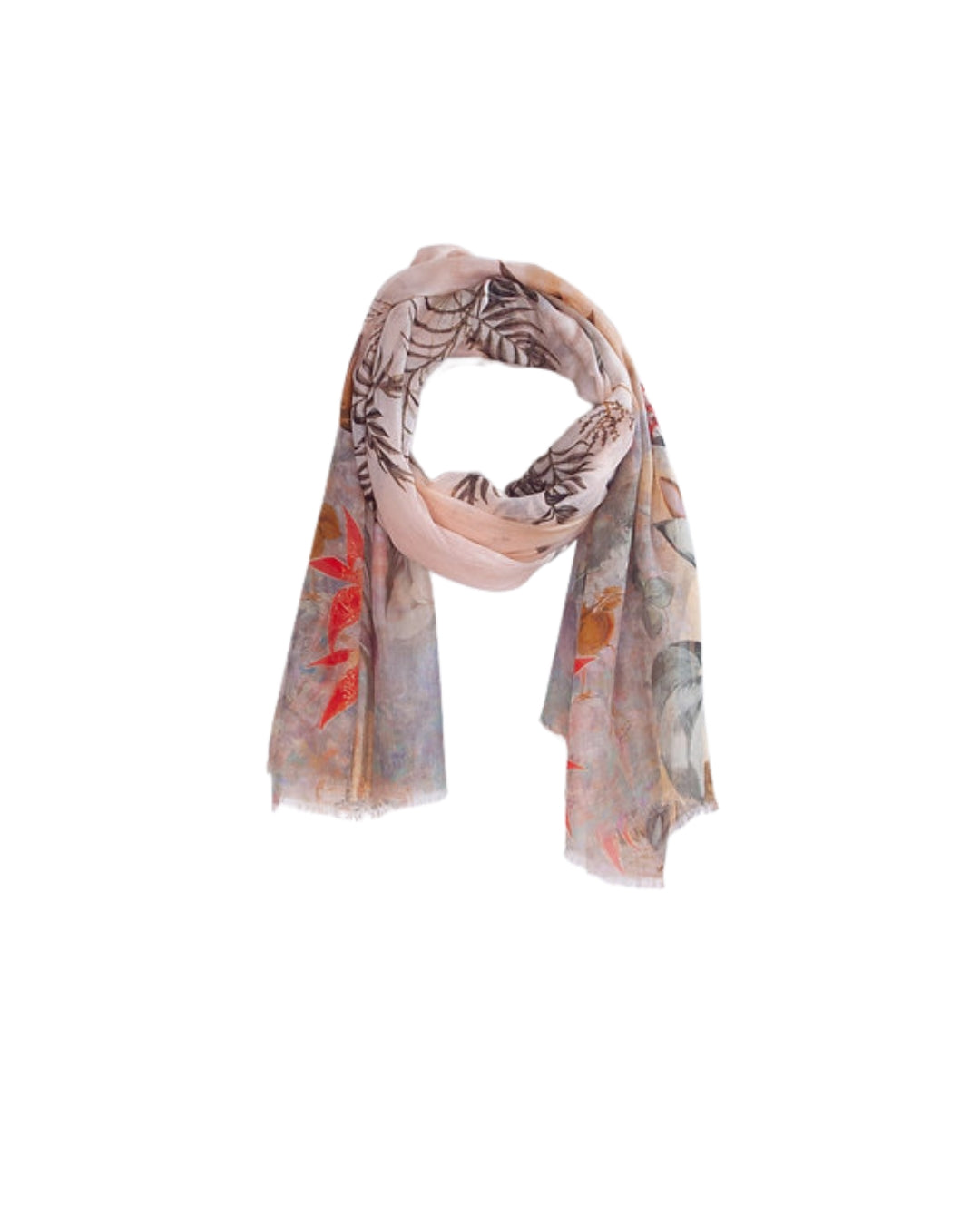 Schal mit botanischem Digitaldruck | Seide & Modal