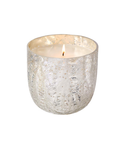 Duftkerze in Crackle Glas [groß] | Balsam & Cedar