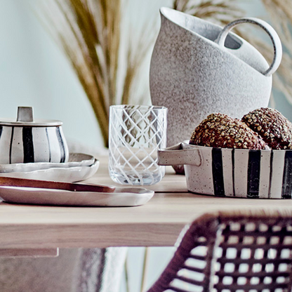 Trinkglas mit Streifenmuster | Havin