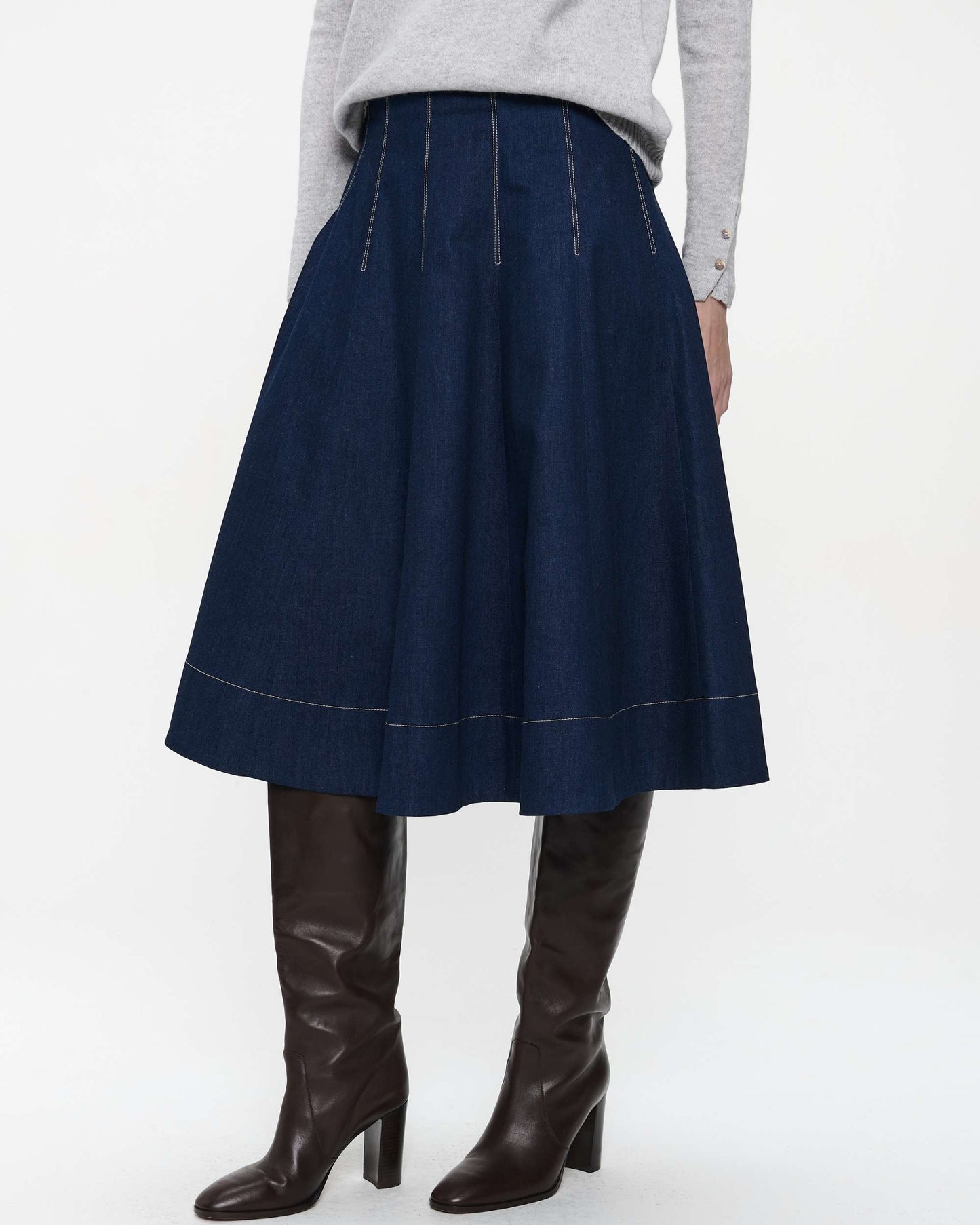 Jeansrock von Jane Lushka Knielang