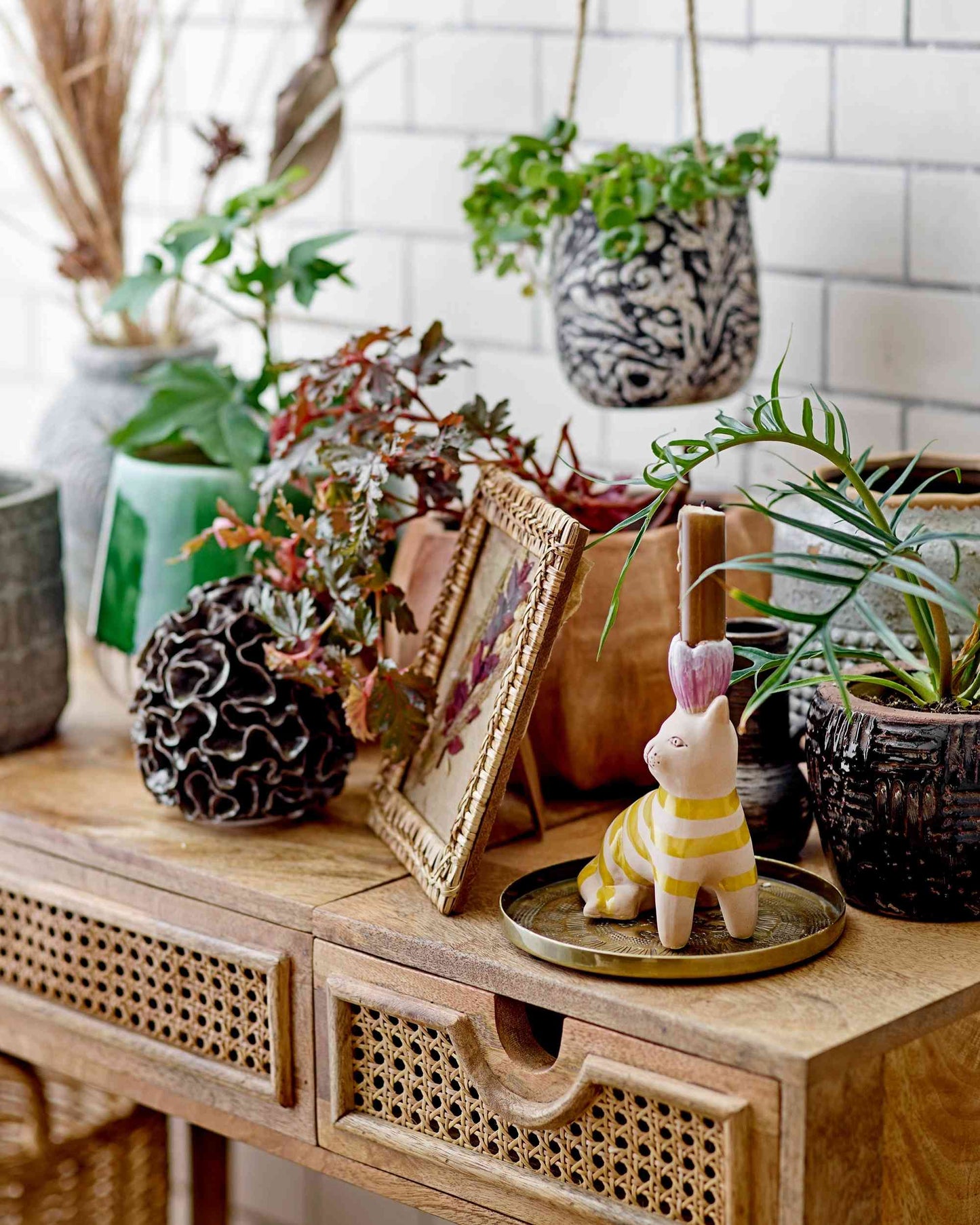 2-teiliges Kerzenhalter-Set | Katzendesign | Mamie