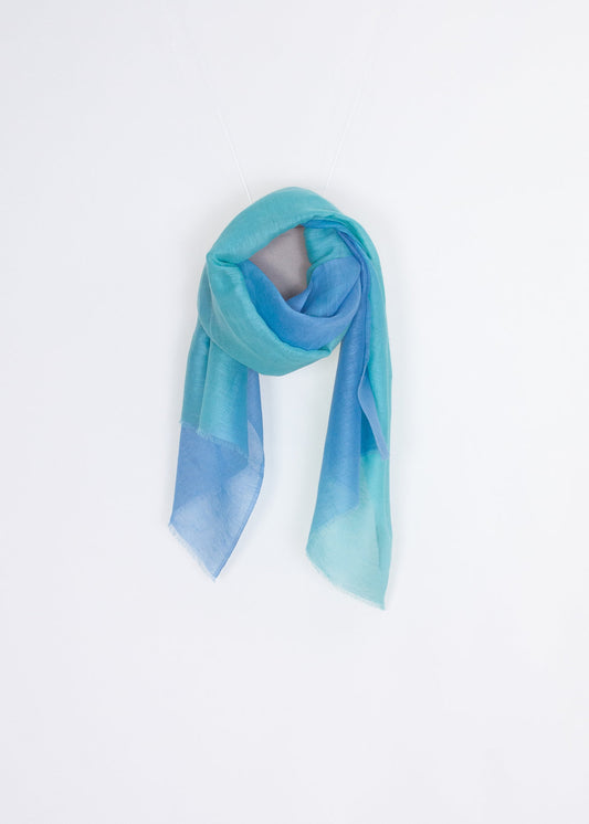 Bicolor Leinenschal | Leinen & Baumwolle