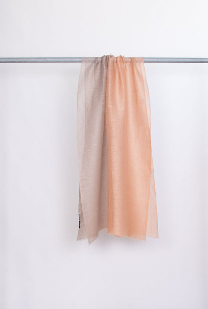 Bicolor Leinenschal | Leinen & Baumwolle