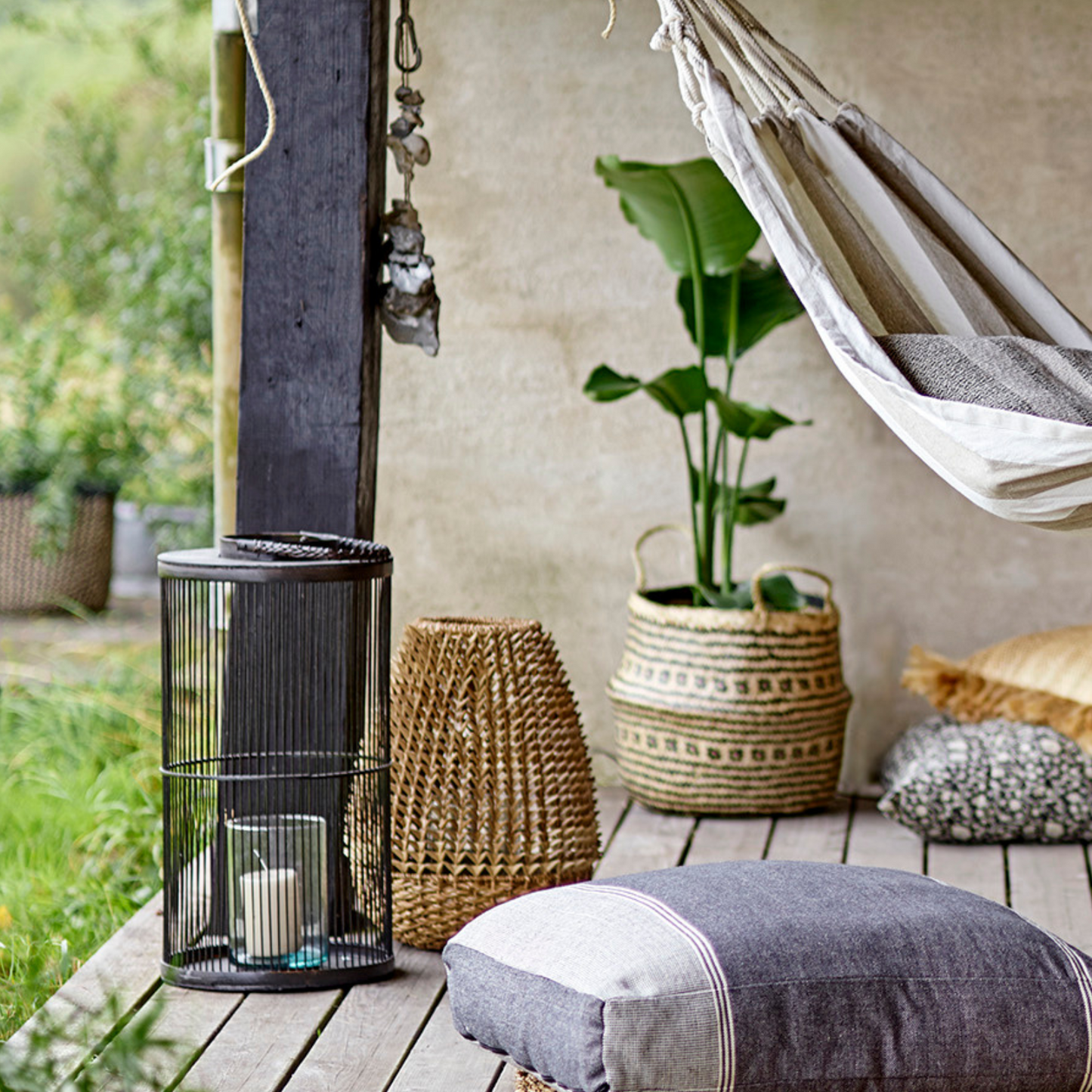 Laterne | Bambus & Glas | Effie