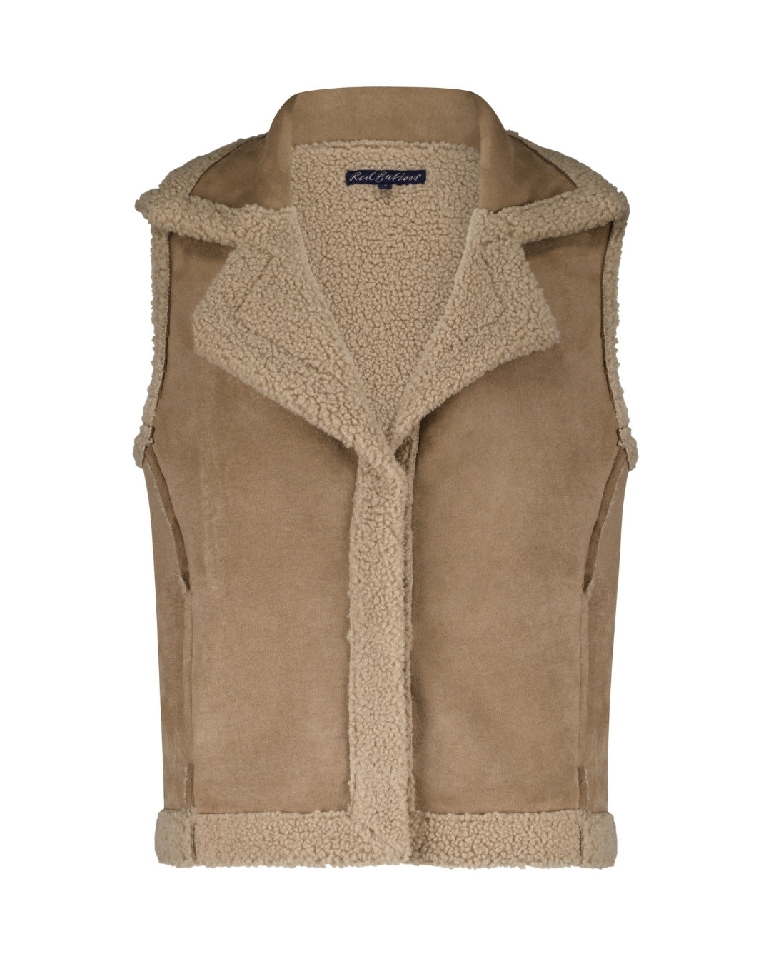 Weste | Teddy Almond | Red Button