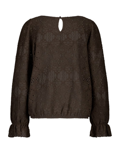 Bluse | Ajour Braun | Red Button