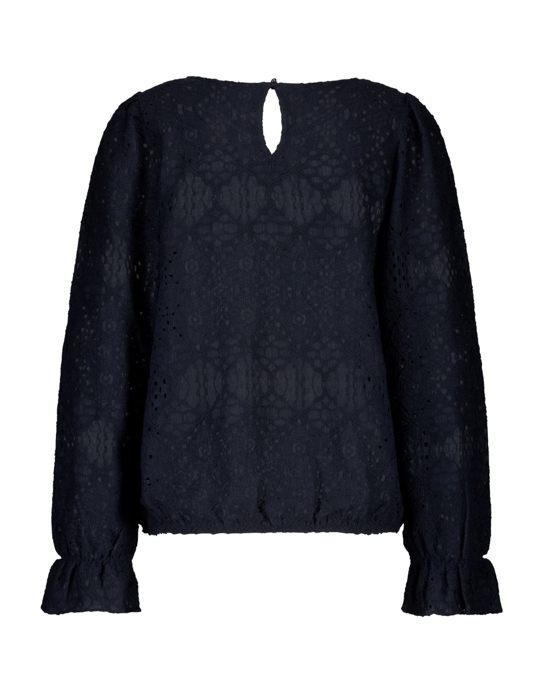 Bluse | Ajour Navy | Red Button