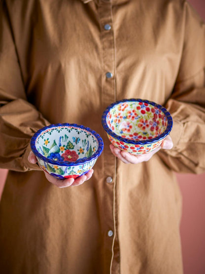 Schalen mit Blumenmotiv. 2-er Set.