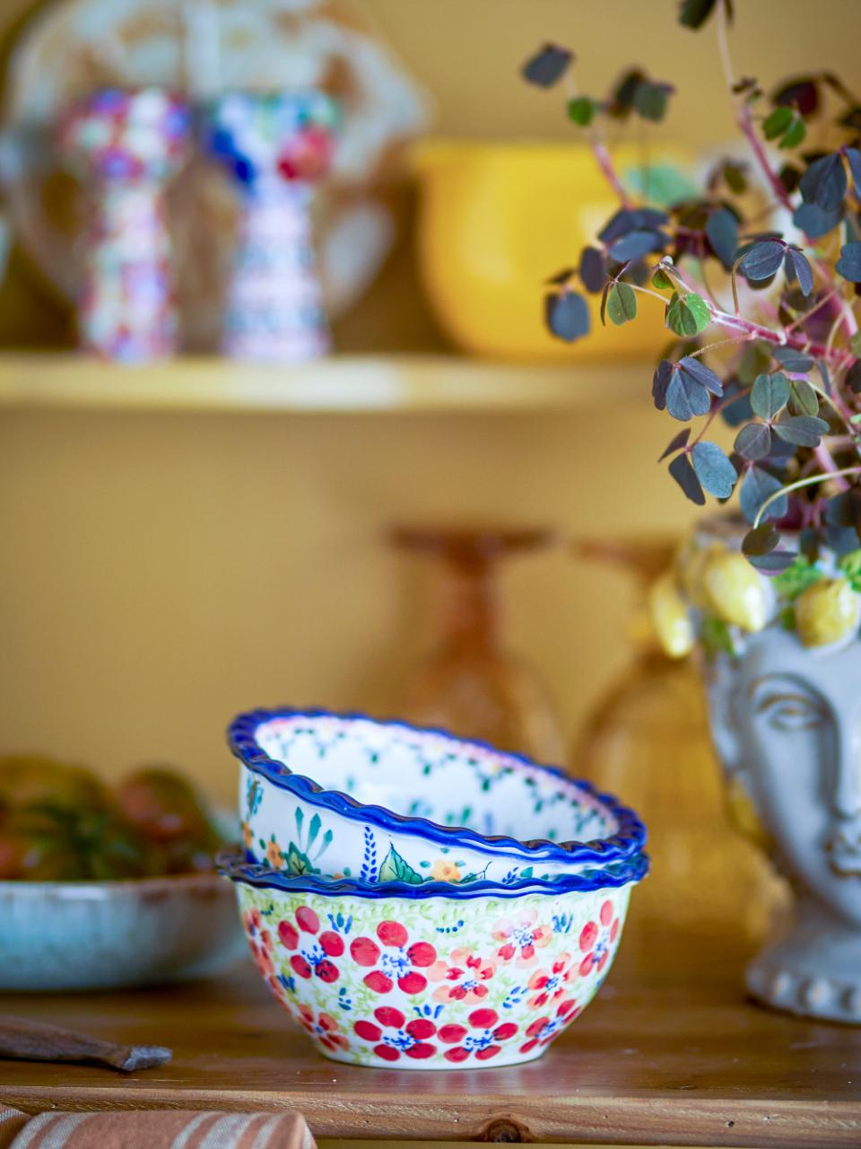 2-teiliges Steingut-Schalen-Set | Florist