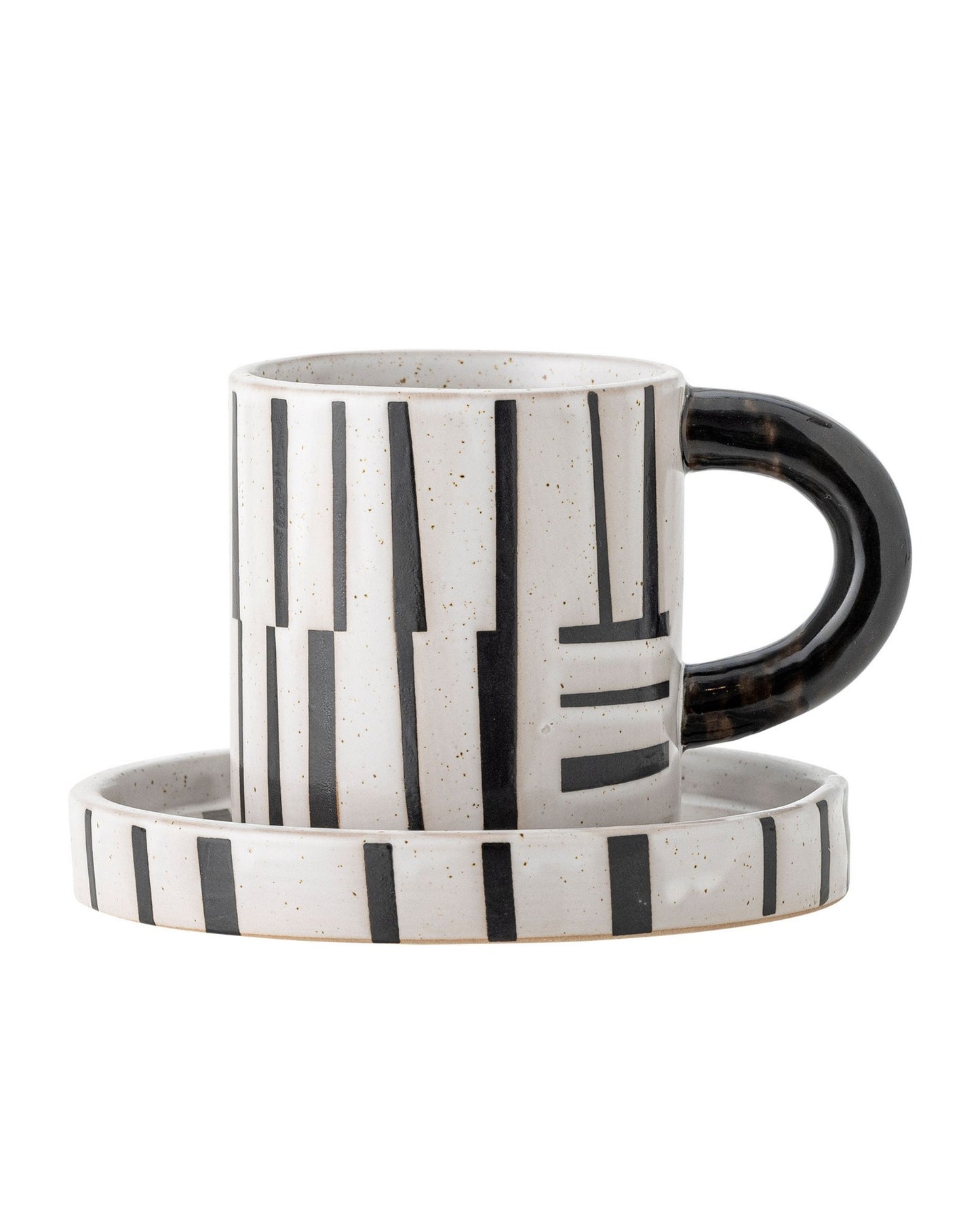 Steinguttasse mit Untertasse | Frankie