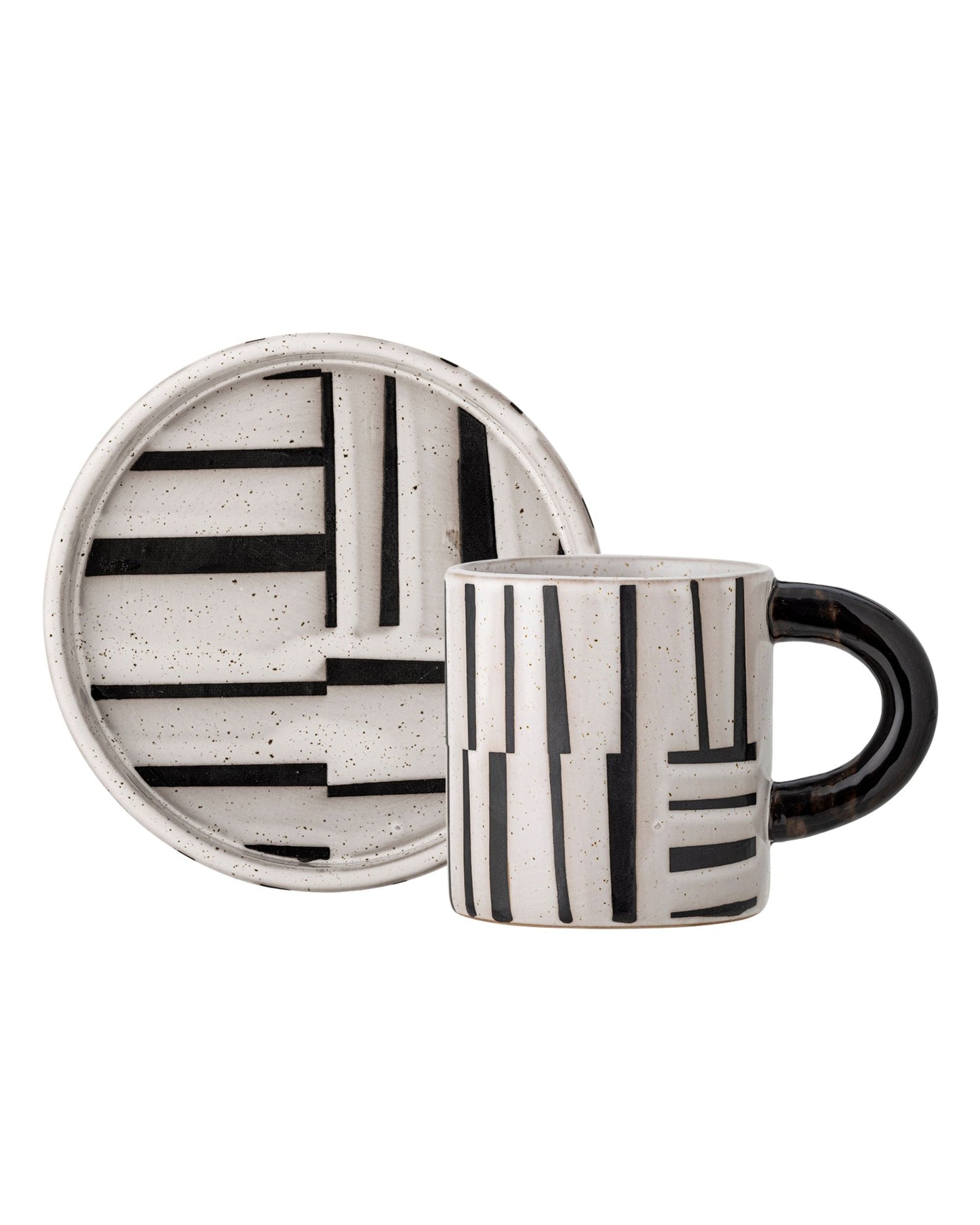 Steinguttasse mit Untertasse | Frankie