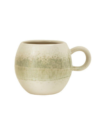 Steinguttasse | Grün | Paula