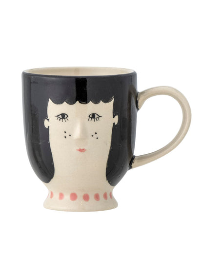 Steinguttasse mit Gesicht | Carolin