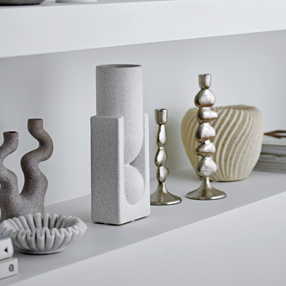 Steingutvase Weiß | Salome