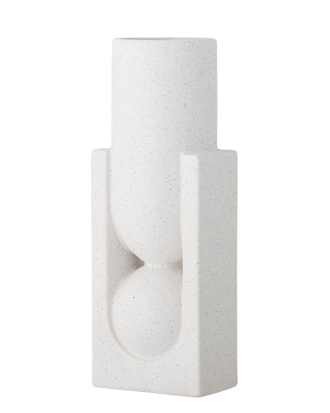 Steingutvase Weiß | Salome