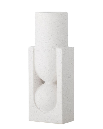 Steingutvase Weiß | Salome