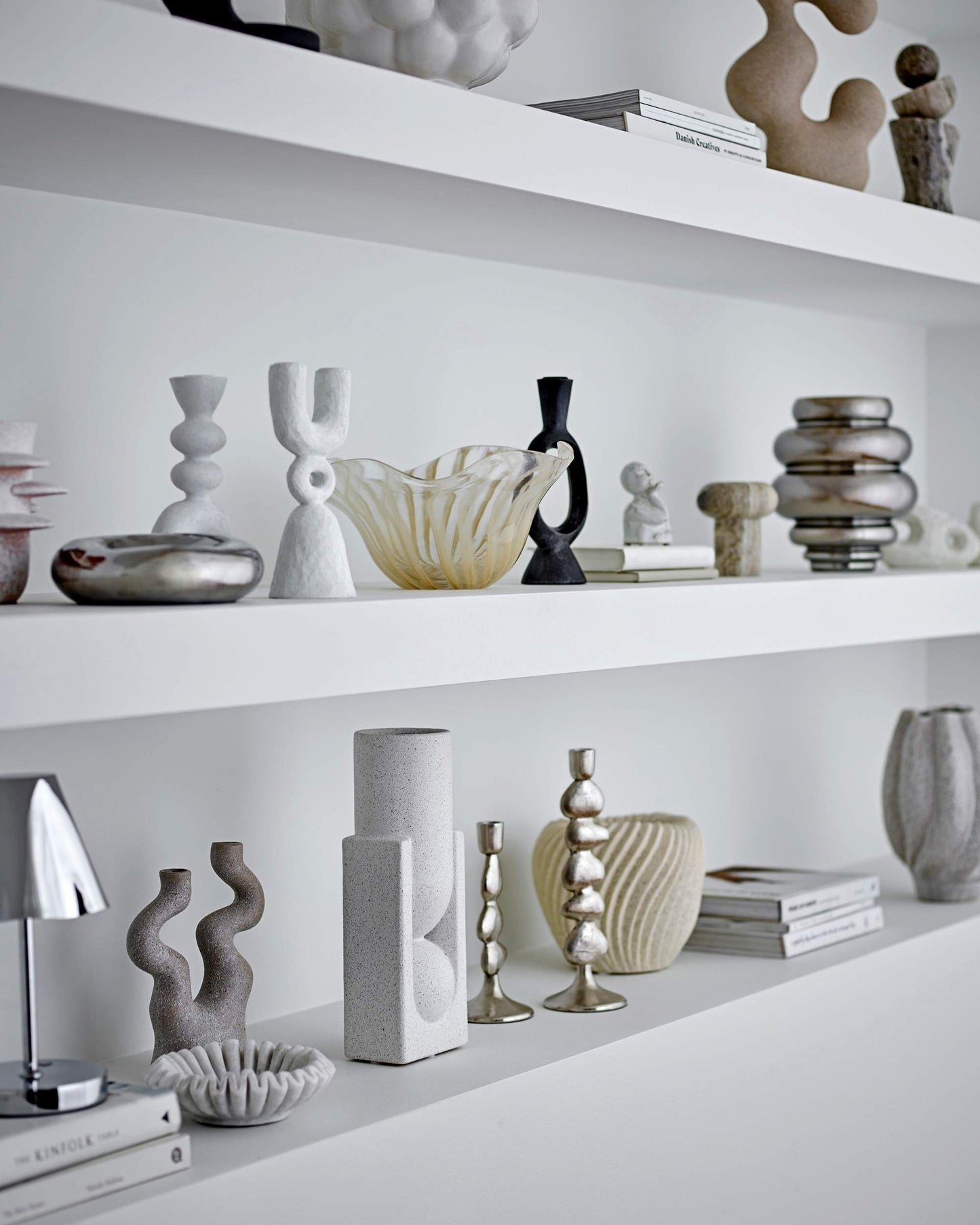 Steingutvase Weiß | Salome